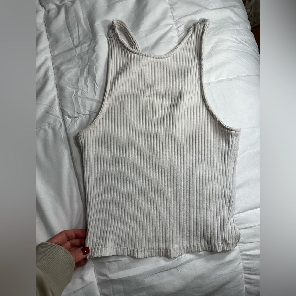 Basic white crop top